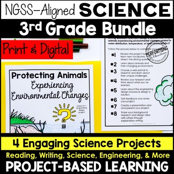 Preview of 3rd Grade NGSS Project-Based Science | Science PBL | Life Cycles, Climate