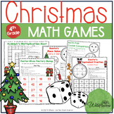 Growing Bundle: 4th Grade Math Christmas Board Games for A
