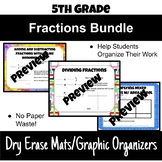 Fractions Dry-Erase Mats/Graphic Organizers/Templates