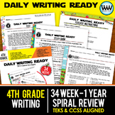 Bundle ~ 4th Grade DAILY WRITING READY ~ Full Year Daily L