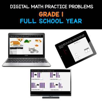 Preview of COMPLETE Distance Learning | FULL YEAR Grade 1 Math Practice (Eureka/EngageNY)