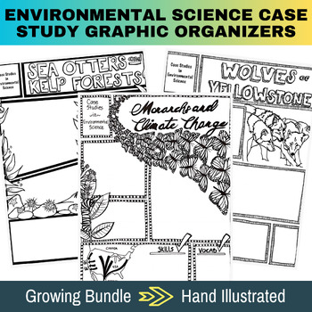 Preview of Growing Bundle | Environmental Science Case Study Graphic Organizers