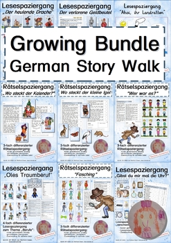 Preview of Growing Bundle: German Story Walk