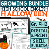 Growing Bundle Halloween Lessons Activities High School En
