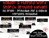 Growing Bundle Holiday Seasonal Word Search No Prep Printa