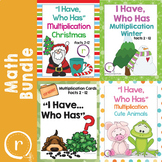 Bundle of I Have Who Has Multiplication Game Facts 2 to 12