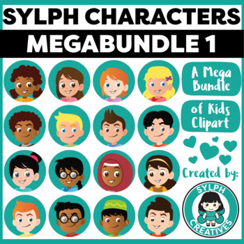 Preview of Kids Clipart Megabundle Set 1 by SYLPH Creatives