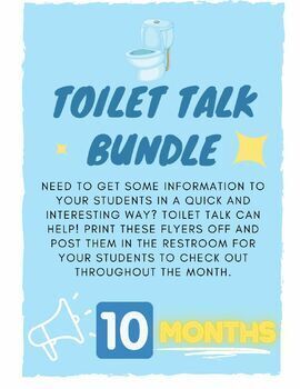 Preview of 10 Monthly Toilet Talks (August-May)