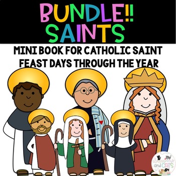 Preview of Growing Bundle My Saints Mini Books!