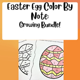 Growing Bundle! No Prep Sub Activity: Easter Egg Color By Note