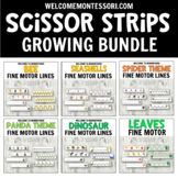 Growing Bundle: Scissor Strips for Cutting Practice or Tra