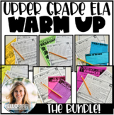 Bundle: Upper Grade ELA Reading and Writing Warm Ups
