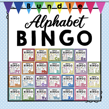 Growing Bundle of Alphabet Bingo Games by Simply Schoolgirl | TpT