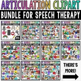 Articulation Clipart for Speech Therapy | Mega Bundle