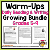 Growing Bundle of Daily Reading & Writing Warm-Ups - Grade