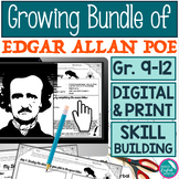 Growing Bundle of Edgar Allan Poe Lessons Activities High 