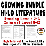 Growing Bundle Hi-Lo CLASSIC LIT Reading Comprehension and