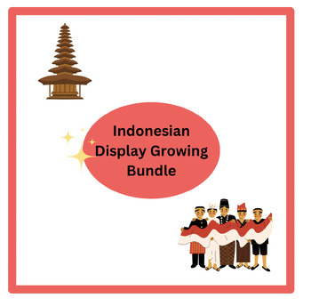 Preview of Growing Bundle of Indonesian displays