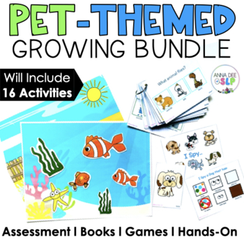 Preview of Mega Bundle of Pet Activities for Preschool Speech and Language Therapy