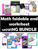 Growing Bundle of Secondary Math Foldables and Worksheets