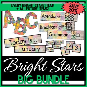 Preview of Growing Decor BIG BUNDLE - Bright Stars Watercolor - 20% OFF