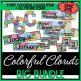 Growing Decor BIG BUNDLE - Colorful Clouds Watercolor - 20% OFF