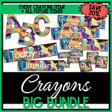 Growing Decor BIG BUNDLE - Crayons Watercolor - 20% OFF