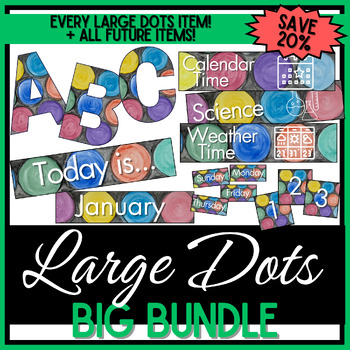 Preview of Growing Decor BIG BUNDLE - Large Dots Watercolor - 20% OFF