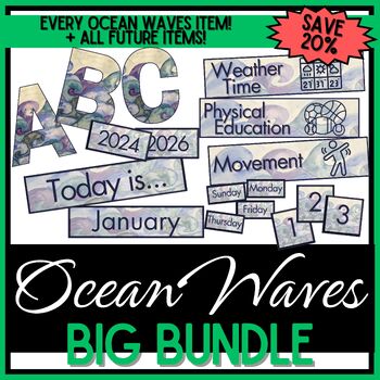 Preview of Growing Decor BIG BUNDLE - Ocean Waves Watercolor - 20% OFF