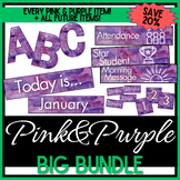 Growing Decor BIG BUNDLE - Pink&Purple Watercolor - 20% OFF