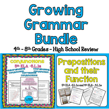 Preview of Growing Grammar Bundle -  Digital and Paper 4th and Up!