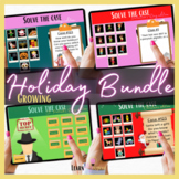 Growing Holiday Bundle, Solve the case puzzle, BOOM CARDS 
