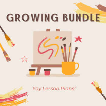 Preview of Growing K-8 Art Lesson Plan Bundle