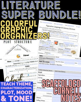 Preview of Growing *MEGA-LITERATURE BUNDLE!* Cornell Notes, Graphic Orgs., MS/HS!