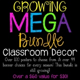 Growing MEGA Seasonal Classroom Decor Bundle of Posters & Banners