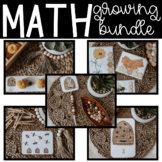 Growing Math Center Activity Bee Themed Bundle for Kinderg