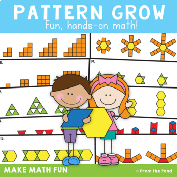 Preview of Growing Patterns - Additive Patterns Pattern Blocks Math Center