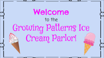 Preview of Growing Patterns Ice Cream Parlor