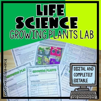Preview of Growing Plants Lab, design a lab, Scientific Inquiry/Processes