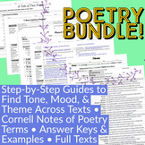 Growing Poetry BUNDLE! Templates for Tone, Theme, Mood Acr