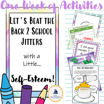 Preview of Growing Self Esteem Back to School First Week of School Unit