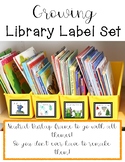 Growing Set of Library Labels for Book Bins