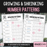 Growing & Shrinking Number Patterns Differentiated Challen