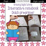 Growing Sight Words Interactive Notebook {Dolch Pre-primer