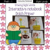 Growing Sight Words Interactive Notebook {Dolch Primer}