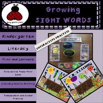 Preview of Growing Sight Words - Interactive Sight Word Practise