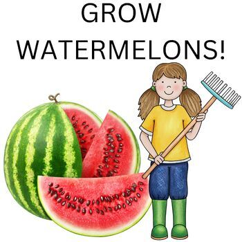 Preview of End of the year Plants Growing Watermelons STEM LAB Spring