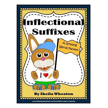 Preview of Inflectional Suffixes-s/es,'s,ing,ed,er/est: A Growing Words Packet