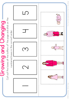 Growing and changing worksheets by Little Blue Orange | TpT