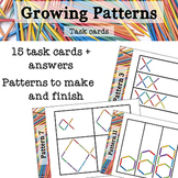 Growing number patterns task cards
